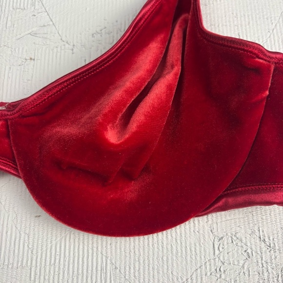 VTG Warner's "a little velvet" Red Velvet
Bra 36C No Padding - Very soft! - Picture 3 of 8